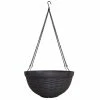 Southern Patio Jamaica Wicker 12.5 in. Dark Coffee High-Density Resin Hanging Basket Planter -Achla Designs Shop dark coffee southern patio hanging planters hdr 054788 64 1000