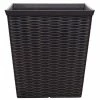Southern Patio Jamaica Wicker Large 15 in. x 15 in. Dark Coffee High-Density Resin Square Planter 2 Southern Patio Jamaica Wicker Large 15 in. x 15 in. Dark Coffee High-Density Resin Square Planter -Achla Designs Shop dark coffee southern patio plant pots hdr 054771 64 1000
