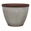 Southern Patio Westlake 10 in. x 7.4 in. Galvanized Rustic High-Density Resin Planter 1 Southern Patio Westlake 10 in. x 7.4 in. Galvanized Rustic High-Density Resin Planter -Achla Designs Shop galvanized southern patio plant pots hdr 064787 64 1000