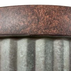 Southern Patio Westlake 10 in. x 7.4 in. Galvanized Rustic High-Density Resin Planter 14 Southern Patio Westlake 10 in. x 7.4 in. Galvanized Rustic High-Density Resin Planter -Achla Designs Shop galvanized southern patio plant pots hdr 064787 66 1000