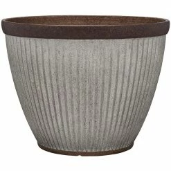 Southern Patio Rustic Resin Outdoor Planter Urn with Square Rustic Box Flower Pot -Achla Designs Shop galvanized southern patio plant pots spat hdr 046868 spat hdr 046851 c3 1000