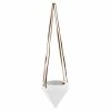 Arcadia Garden Products Diamond 4-1/2 in. x 4-1/2 in. Gloss White Ceramic Hanging Planter -Achla Designs Shop gloss arcadia garden products hanging planters ap12w 64 1000