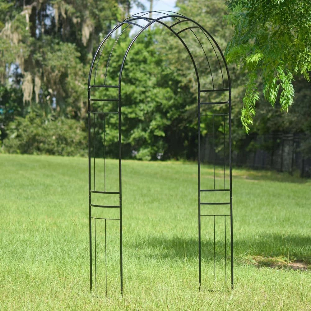 Arcadia Garden Products Aspen 46 in. x 14 in. x 95 in. Metal Arbor 7 Arcadia Garden Products Aspen 46 in. x 14 in. x 95 in. Metal Arbor - Image 5