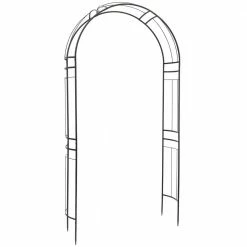 Arcadia Garden Products Aspen 46 in. x 14 in. x 95 in. Metal Arbor