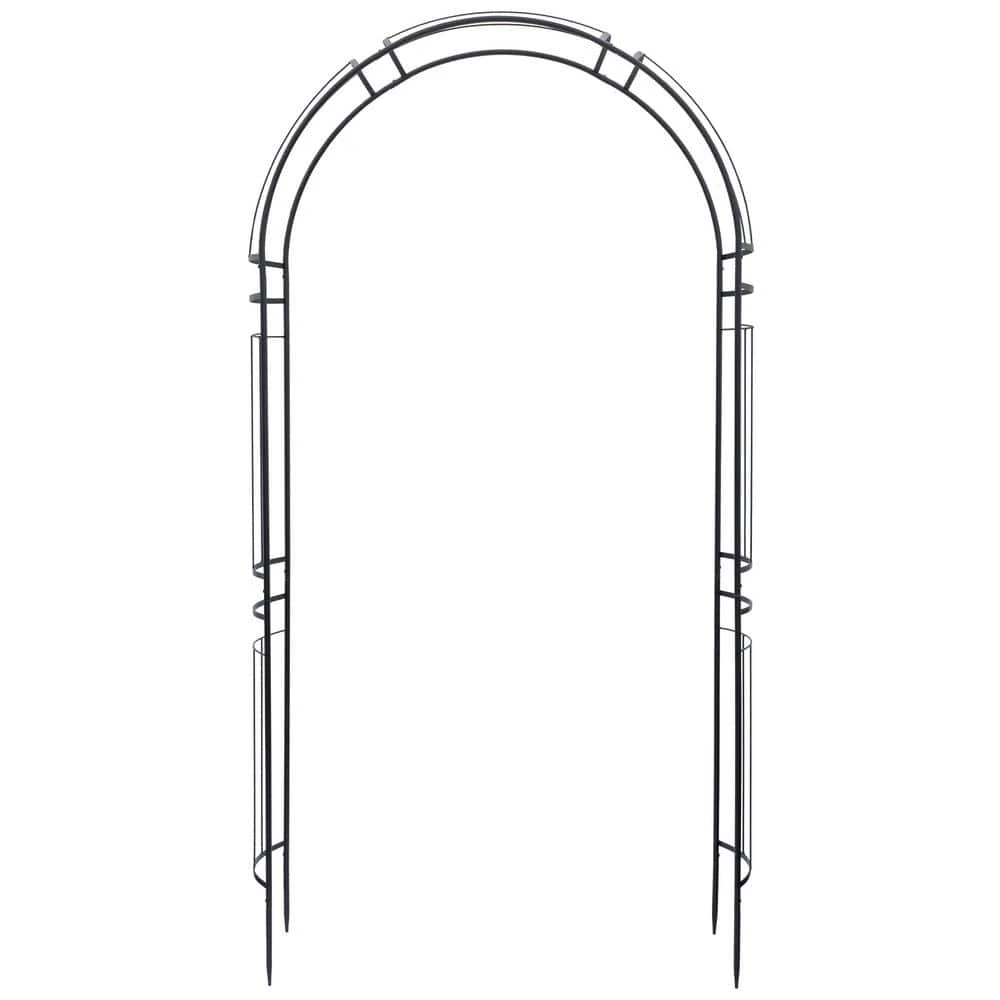 Arcadia Garden Products Aspen 46 in. x 14 in. x 95 in. Metal Arbor 4 Arcadia Garden Products Aspen 46 in. x 14 in. x 95 in. Metal Arbor - Image 2