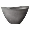 Arcadia Garden Products Swoop 16 in. x 12 in. x 9 in. Composite Cement PSW Pot -Achla Designs Shop gray arcadia garden products plant pots yb41ct 64 1000