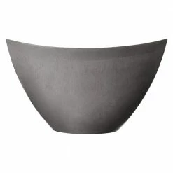 Arcadia Garden Products Swoop 16 in. x 12 in. x 9 in. Composite Cement PSW Pot -Achla Designs Shop gray arcadia garden products plant pots yb41ct c3 1000