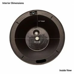 Southern Patio Magic Pot 13 in. x 13 in. Gray Resin Self-Watering High-Density Hanging Basket Planter -Achla Designs Shop gray southern patio hanging planters hdr 091318 76 1000