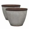 Southern Patio 20.5 Inch Rustic Resin Outdoor Planter Urn (2 Pack) -Achla Designs Shop gray southern patio plant pots 2 x spat hdr 046868 64 1000