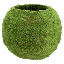 Arcadia Garden Products Kokedama 12 in. x 10-1/2 in. Metal Sphere Moss Ball Planter (2-Pack) -Achla Designs Shop green arcadia garden products plant pots ko04 2 c3 1000