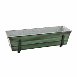 Achla Designs Small Galvanized Steel Flower Box Planter, 22 in. W Green Patina 12 Achla Designs Small Galvanized Steel Flower Box Planter, 22 in. W Green Patina -Achla Designs Shop green patina achla designs window boxes c 08 44 1000