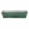 Achla Designs Small Galvanized Steel Flower Box Planter, 22 in. W Green Patina 2 Achla Designs Small Galvanized Steel Flower Box Planter, 22 in. W Green Patina -Achla Designs Shop green patina achla designs window boxes c 08 64 1000