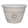 Southern Patio Modesto Large 15.25 in. x 10.55 in. Ivory Resin Composite Planter -Achla Designs Shop ivory southern patio plant pots hdp 012504 64 1000