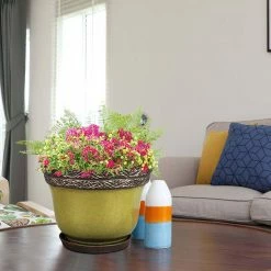 Southern Patio Reserva 11.81 in. x 8.86 in. Jade Ceramic Indoor Planter Pot 22 Southern Patio Reserva 11.81 in. x 8.86 in. Jade Ceramic Indoor Planter Pot -Achla Designs Shop jade southern patio plant pots crm 030829 31 1000