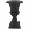 Arcadia Garden Products Deluxe Pedestal 16 in. x 27 in. Black Plastic Urn -Achla Designs Shop matte black arcadia garden products urn planters pl51bk 64 1000