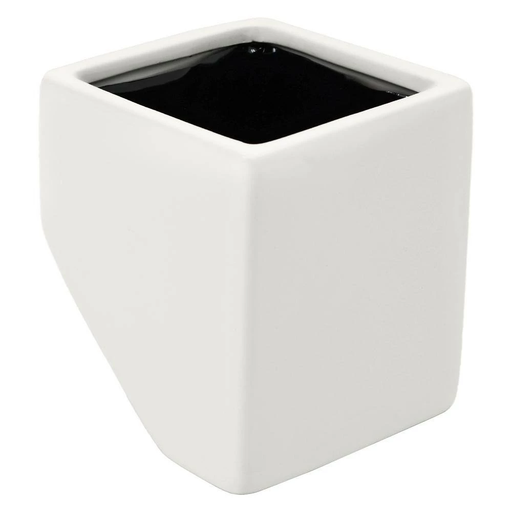 Arcadia Garden Products Cube 3-1/2 in. x 4 in. Matte White Ceramic Wall Planter (3-Piece) 6 Arcadia Garden Products Cube 3-1/2 in. x 4 in. Matte White Ceramic Wall Planter (3-Piece) - Image 4