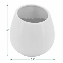 Arcadia Garden Products Round 3-1/2 in. x 4 in. Matte White Ceramic Wall Planter (3-Piece) -Achla Designs Shop matte white arcadia garden products wall planters wp29 fa 1000