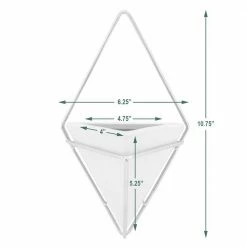 Arcadia Garden Products Diamond 6 in. x 10 in. Mint Matte Ceramic Wall Planter 12 Arcadia Garden Products Diamond 6 in. x 10 in. Mint Matte Ceramic Wall Planter -Achla Designs Shop mint matte arcadia garden products wall planters wp36m 44 1000