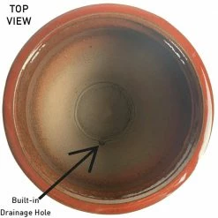 Southern Patio Wisteria 7.87 in. x 7.09 in. Oxblood Ceramic Indoor Planter Pot (2-Pack) -Achla Designs Shop oxblood southern patio plant pots crm 031055p2 66 1000