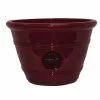 Southern Patio Modesto Large 15.25 in. x 10.5 in. Oxblood Resin Composite Planter -Achla Designs Shop oxblood southern patio plant pots hdp 012498 64 1000