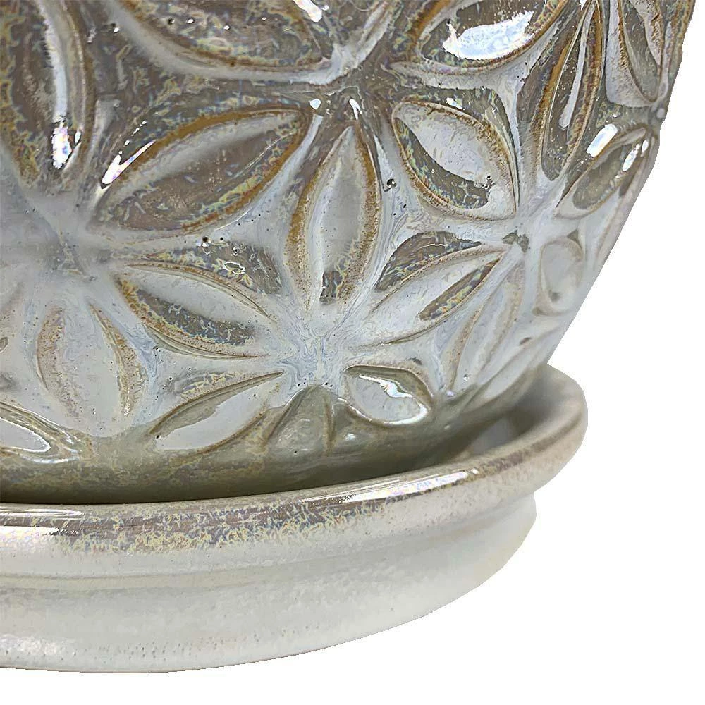 Southern Patio Elora 8 in. Dia Pearl Ceramic Indoor Pot (2-Pack) 13 Southern Patio Elora 8 in. Dia Pearl Ceramic Indoor Pot (2-Pack) - Image 11