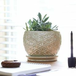 Southern Patio Elora 8 in. Dia Pearl Ceramic Indoor Pot (2-Pack) 22 Southern Patio Elora 8 in. Dia Pearl Ceramic Indoor Pot (2-Pack) -Achla Designs Shop pearl southern patio plant pots crm 047100p2 66 1000