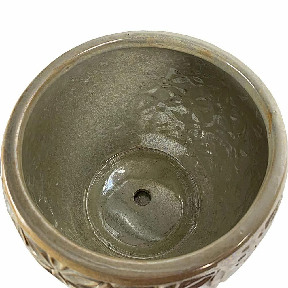 Southern Patio Elora 8 in. Dia Pearl Ceramic Indoor Pot (2-Pack) 9 Southern Patio Elora 8 in. Dia Pearl Ceramic Indoor Pot (2-Pack) - Image 7