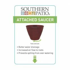 Southern Patio Beehive Large 16 in. x 12.3 in. Red High Density Resin Planter with Saucer 18 Southern Patio Beehive Large 16 in. x 12.3 in. Red High Density Resin Planter with Saucer -Achla Designs Shop red southern patio plant pots hdr 064763 1f 1000