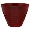 Southern Patio Beehive Large 16 in. x 12.3 in. Red High Density Resin Planter with Saucer
