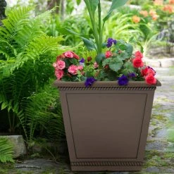 Southern Patio Westhaven Large 17.5 in. x 15.4 in. Saddle Resin Composite Planter 18 Southern Patio Westhaven Large 17.5 in. x 15.4 in. Saddle Resin Composite Planter -Achla Designs Shop saddle southern patio plant pots hdp 020974 33 31 1000