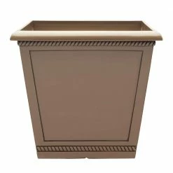 Southern Patio Westhaven Large 17.5 in. x 15.4 in. Saddle Resin Composite Planter