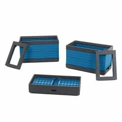 Southern Patio FlexSpace 22 in. x 11 in. x 13 in. Seabreeze Blue Resin Modular Raised Garden Bed -Achla Designs Shop seabreeze blue southern patio elevated garden beds hdr 090410 d4 1000