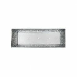 Achla Designs Embossed Floral Pattern Flower Box, 24 in. W Steel Finish -Achla Designs Shop silver achla designs planter boxes c 04 4f 1000