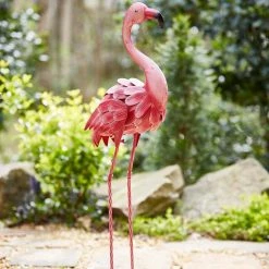 Southern Patio 35 in. H Flamingo Metal Lawn Decor in Pink -Achla Designs Shop southern patio garden statues ldc 054641 4f 1000