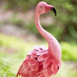 Southern Patio 35 in. H Flamingo Metal Lawn Decor in Pink -Achla Designs Shop southern patio garden statues ldc 054641 66 1000