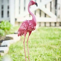 Southern Patio 35 in. H Flamingo Metal Lawn Decor in Pink -Achla Designs Shop southern patio garden statues ldc 054641 a0 1000