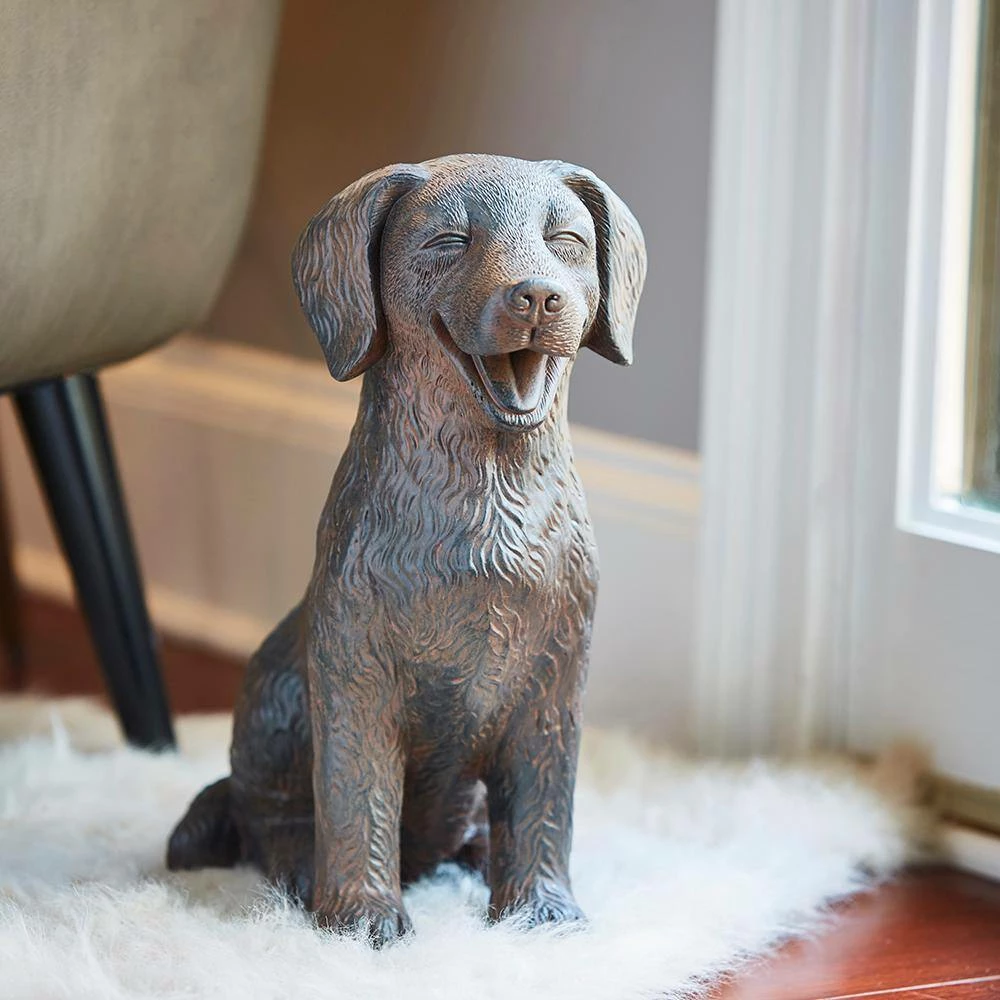 Southern Patio 14.5 in. H Brown Fiberglass Golden Retriever Garden Statue 7 Southern Patio 14.5 in. H Brown Fiberglass Golden Retriever Garden Statue - Image 5