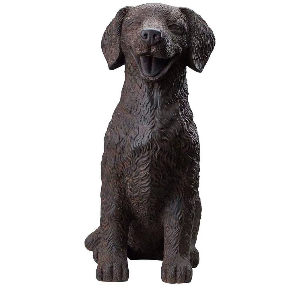 Southern Patio 14.5 in. H Brown Fiberglass Golden Retriever Garden Statue 10 Southern Patio 14.5 in. H Brown Fiberglass Golden Retriever Garden Statue - Image 8