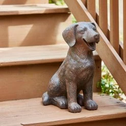 Southern Patio 14.5 in. H Brown Fiberglass Golden Retriever Garden Statue 17 Southern Patio 14.5 in. H Brown Fiberglass Golden Retriever Garden Statue -Achla Designs Shop southern patio garden statues ldc 077008a 77 1000
