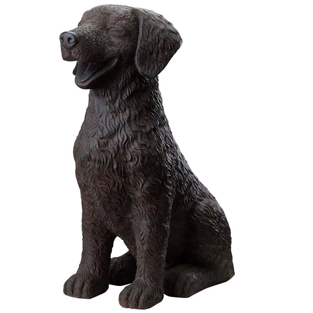 Southern Patio 14.5 in. H Brown Fiberglass Golden Retriever Garden Statue 9 Southern Patio 14.5 in. H Brown Fiberglass Golden Retriever Garden Statue - Image 7