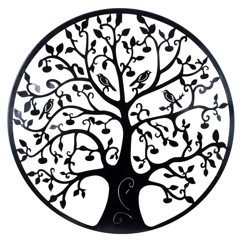 Southern Patio 24 in. Dia Tree of Life Metal Wall Outdoor Decor 3 Southern Patio 24 in. Dia Tree of Life Metal Wall Outdoor Decor