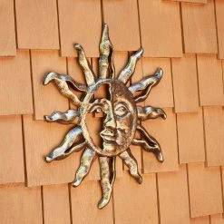 Southern Patio 22.5 in. H Sunface Metal Wall Outdoor Decor -Achla Designs Shop southern patio outdoor wall sculptures wdc 054610 1d 1000