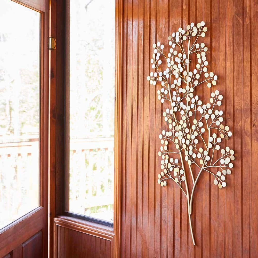 Southern Patio 37.5 in. H Loma Metal Wall Outdoor Decor, Gold 4 Southern Patio 37.5 in. H Loma Metal Wall Outdoor Decor, Gold - Image 2