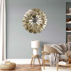 Southern Patio 23 in. H Flower Metal Wall Outdoor Decor, Copper -Achla Designs Shop southern patio outdoor wall sculptures wdc 076995a 1d 1000