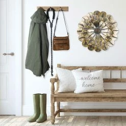 Southern Patio 23 in. H Flower Metal Wall Outdoor Decor, Copper -Achla Designs Shop southern patio outdoor wall sculptures wdc 076995a 66 1000