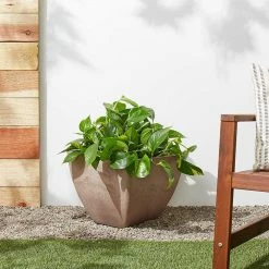 Arcadia Garden Products Simplicity Square 16 in. x 16 in. x 13 in. Taupe PSW Pot -Achla Designs Shop taupe arcadia garden products plant pots fb40tp 31 1000