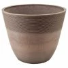 Arcadia Garden Products Etched 15.75 in. x 13 in. Taupe Composite PSW Pot -Achla Designs Shop taupe arcadia garden products plant pots fm40tp 64 1000