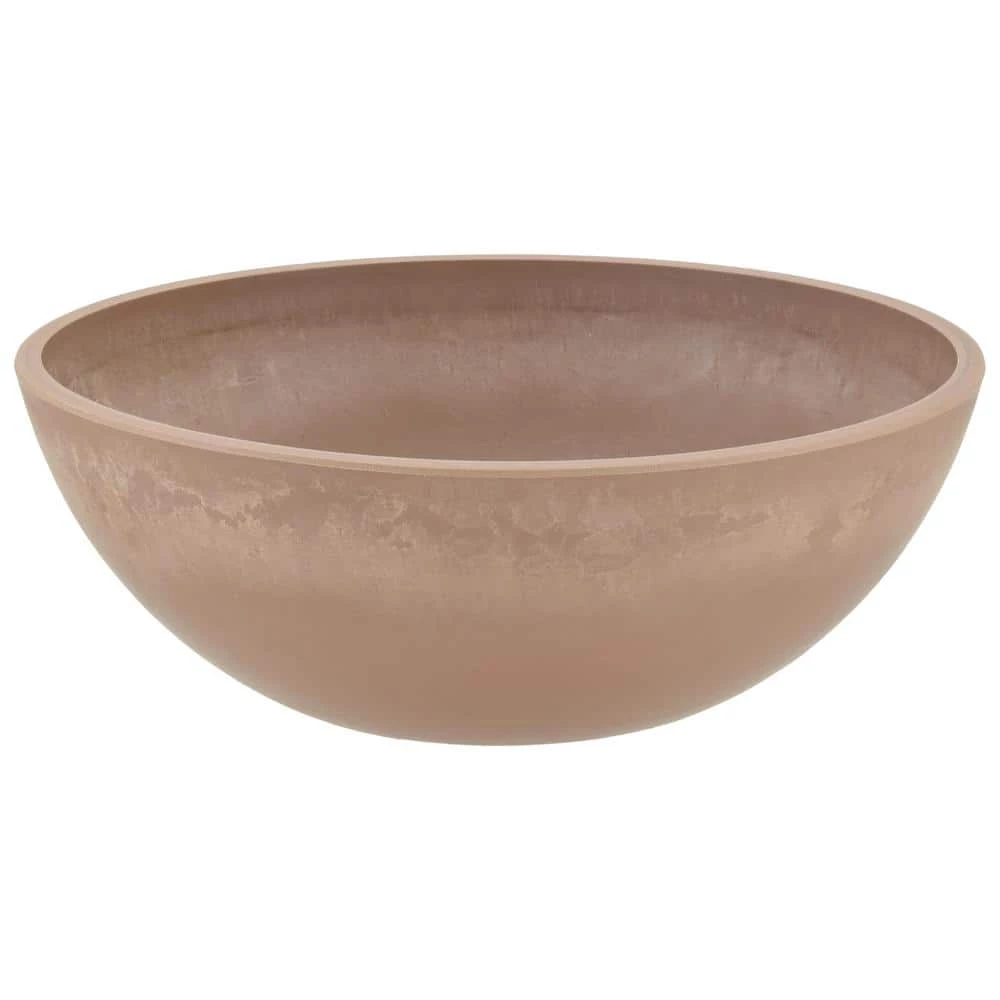 Arcadia Garden Products Garden Bowl 8 in. x 3 in. Taupe PSW Pot 4 Arcadia Garden Products Garden Bowl 8 in. x 3 in. Taupe PSW Pot - Image 2