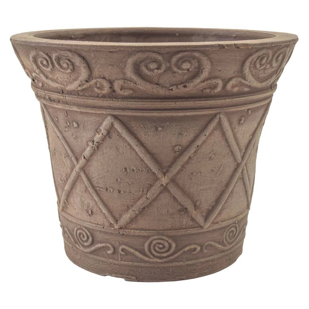 Arcadia Garden Products Scroll Grower 5 in. x 4 in. Taupe PSW Pot 3 Arcadia Garden Products Scroll Grower 5 in. x 4 in. Taupe PSW Pot