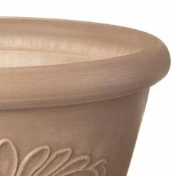 Arcadia Garden Products 12 in. x 5 in. Taupe PSW Bulb Pan Pot -Achla Designs Shop taupe arcadia garden products plant pots ta30tp 4f 1000